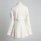 Doll collar jacket for women elegant autumn outerwear
