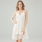 Elegant princess nightdress for women soft lace fabric