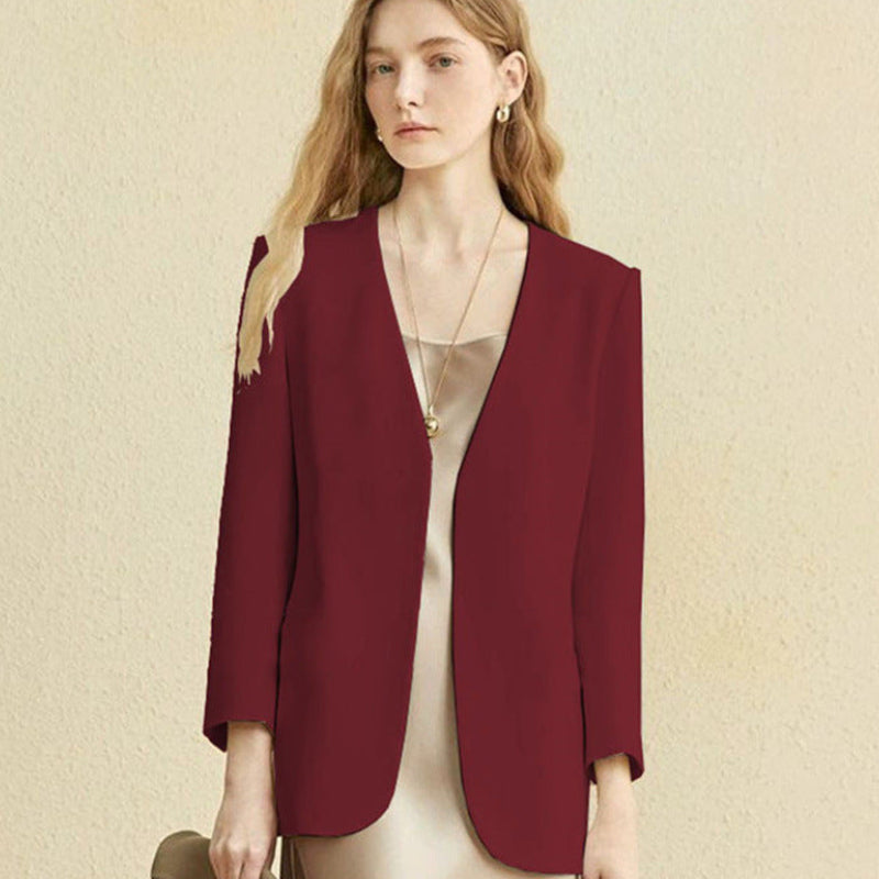 Fashionable British style women blazer jacket in multiple color options