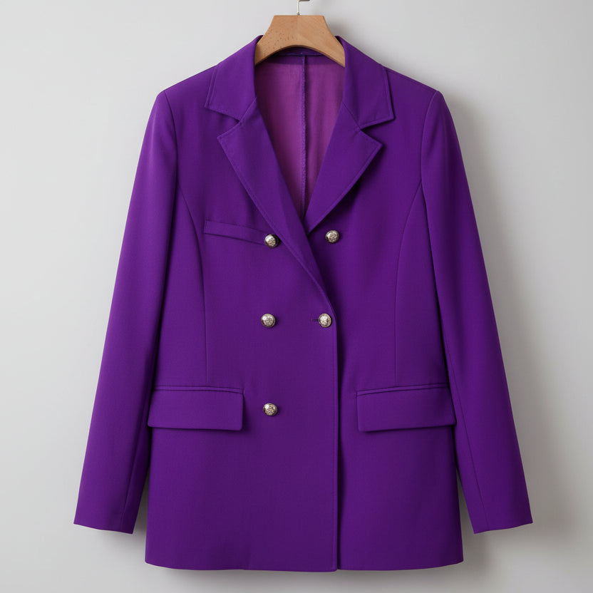 Floral high waisted slim pants set for women elegant style