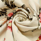 Flower printed long maxi dress for women elegant and stylish