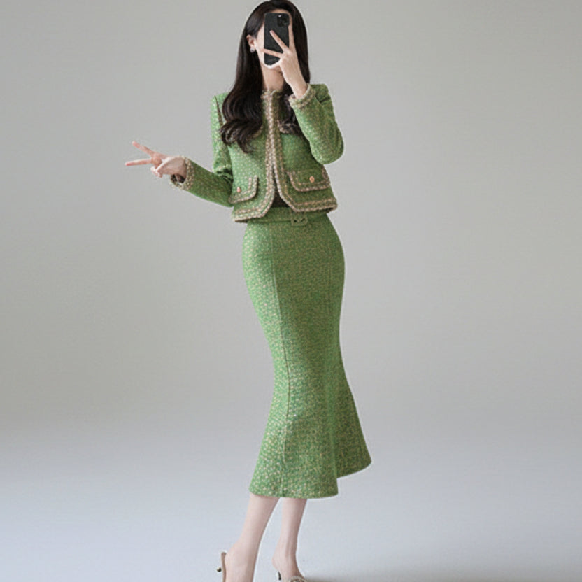French fashion suit set for women classy and stylish look