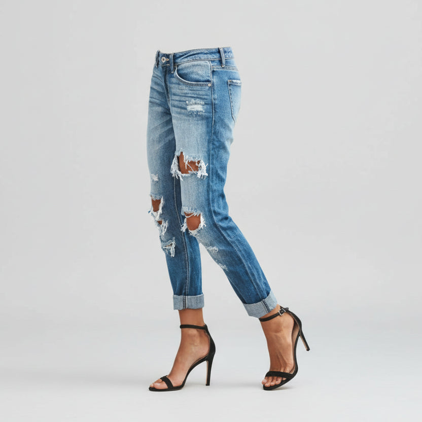 Low waist skinny jeans for women modern fashion