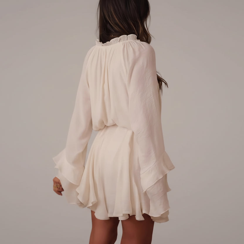 Minimalist white dress for women relaxed fit casual wear