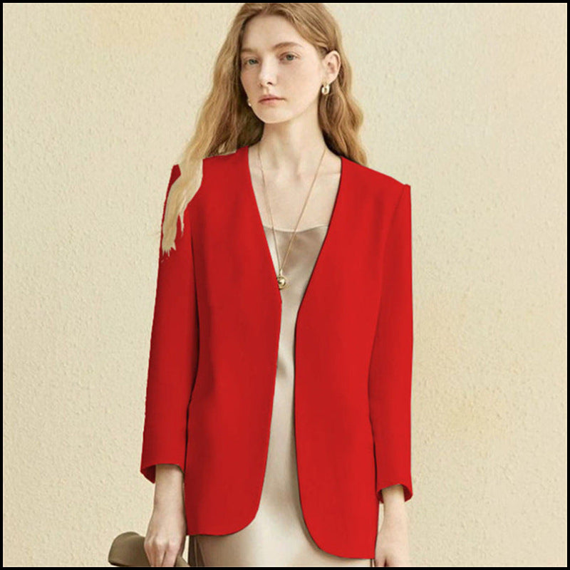 redwain British style women blazer top elegant commuting fashion