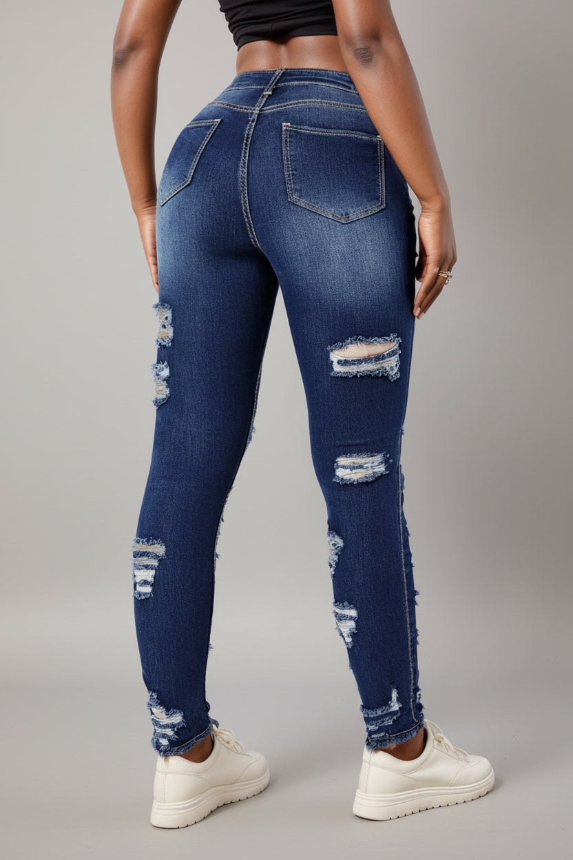 Stylish cropped denim pants for women casual outfit