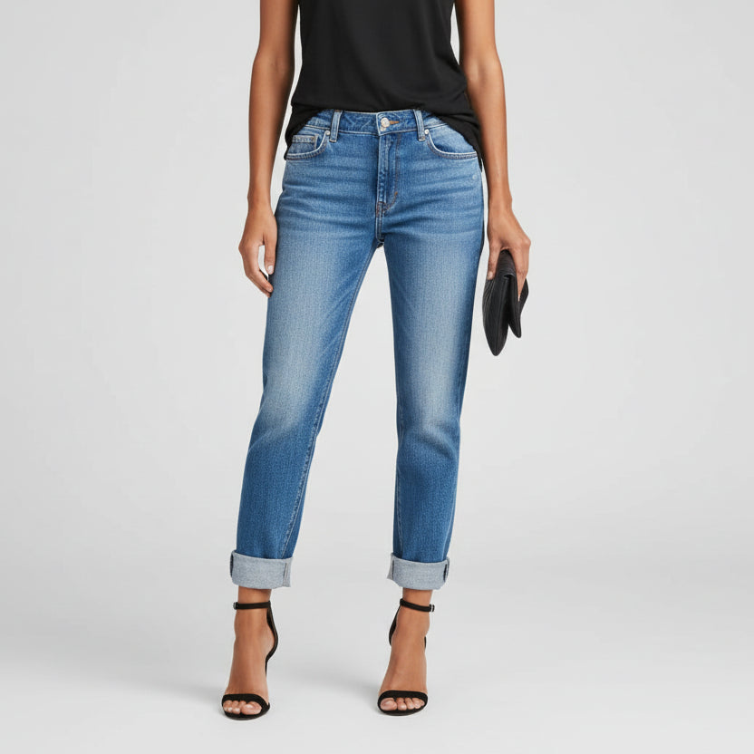 rendy ripped denim pants for women fashionable look