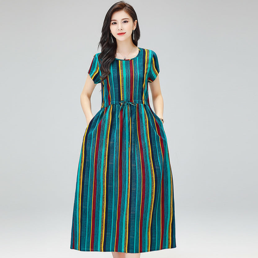 Minimalist linen style dress for women elegant and simple